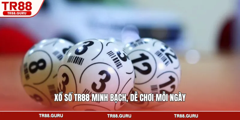 Xổ số TR88 minh bạch, dễ chơi mỗi ngày